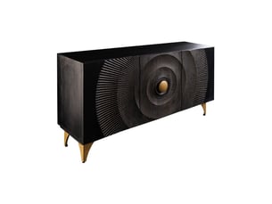 Buffet 3 porte(s) <strong>MEUBLORAMA</strong> <strong></strong> - 140 cm coloris noir