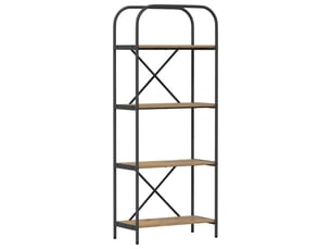 Étagère 4 niveaux, étagère de rangement 60 x 30 x 146 cm bois d'ingénierie shl9595