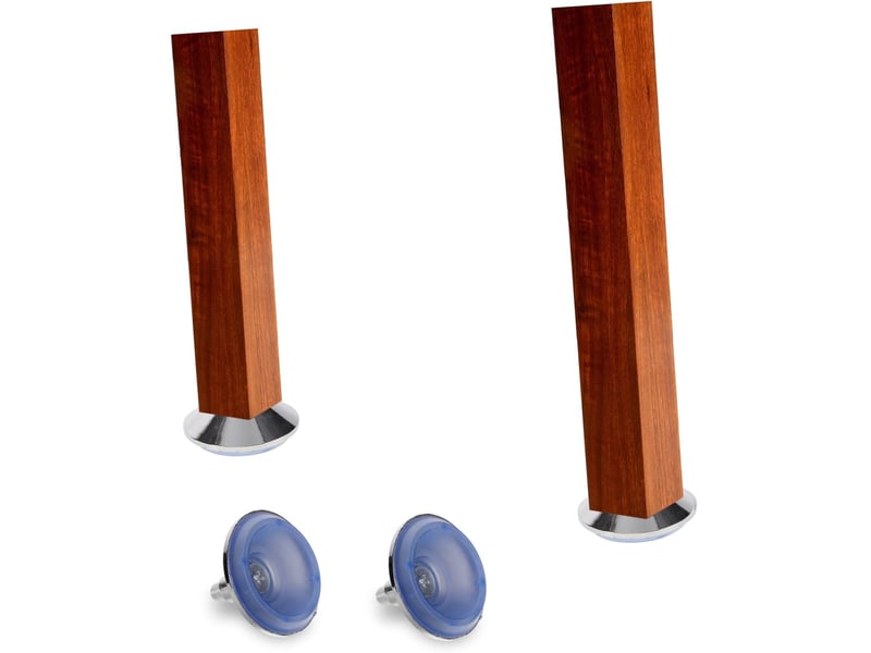  Lot de 4 supports réglables pour mobiliers, antidérapants et anti-rayures, installation simple pour surélever canapé, table et armoire  - Conforama B