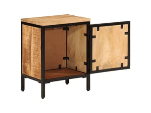 Table de chevet - cabinet de chevet - table de nuit 40x30x52,5 cm bois de manguier massif brut