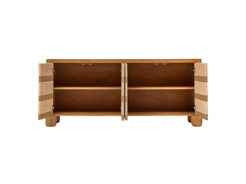  Buffet netsi rectangulaire 75x175cm 4 portes beige NETSI - Conforama C