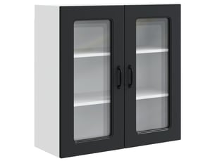 Meuble mural de cuisine | armoire de cuisine noir 80x31x80cm shl8630