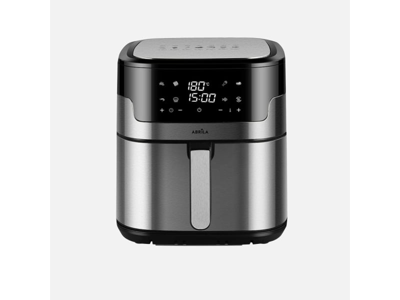  Friteuse à air fabrilamp casanova 8 l 1800 w double résistance écran tactile noire et inox 275618189 - Conforama A