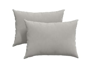 Lot de 2 coussins de canapé, coussins décoratifs tissu gris clair 70 x 50 cm cf58848