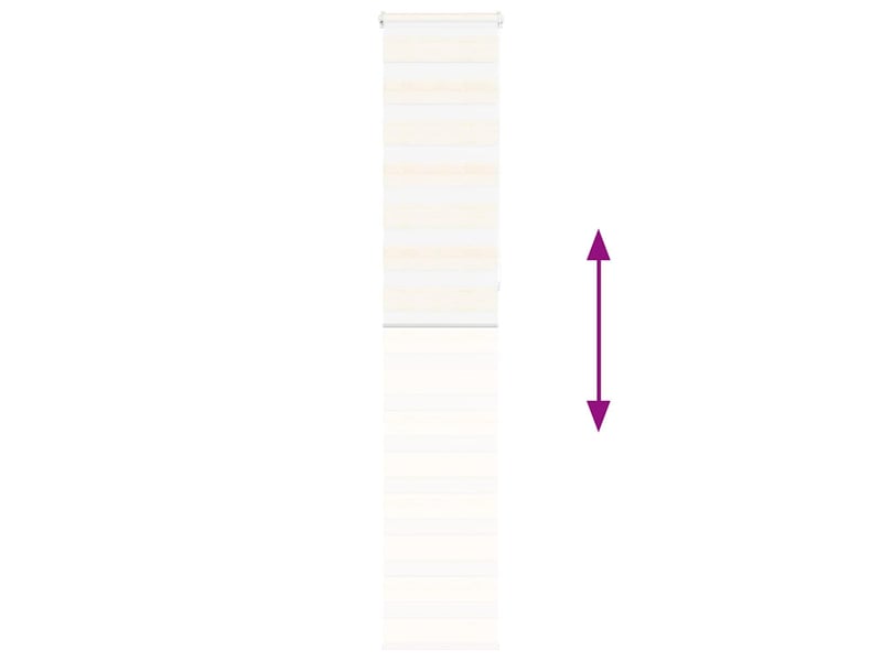 Store zèbre, store de fenêtre beige marbré largeur du tissu 35,9 cm polyester cf48290 - Conforama E