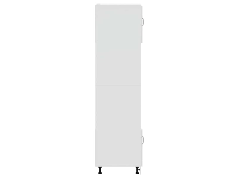  Lot de 2 armoires à four classiques design peu encombrant 60 x 57 x 207 cm en bois d'ingénierie blanc brillant 02_0055698  - Conforama D