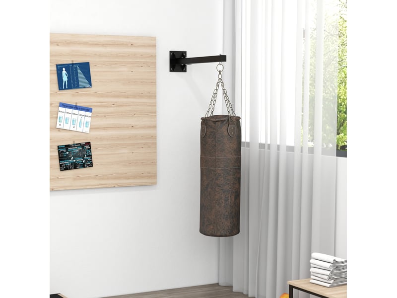  Support mural réglable pour sac de frappe en acier avec 9 angles, charge maximale 100 kg  - Conforama B