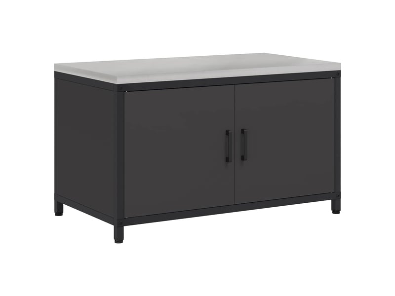 Meuble de rangement de cuisine hattem noir 90x50x53cm - Conforama A