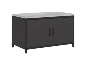 Meuble de rangement de cuisine hattem noir 90x50x53cm