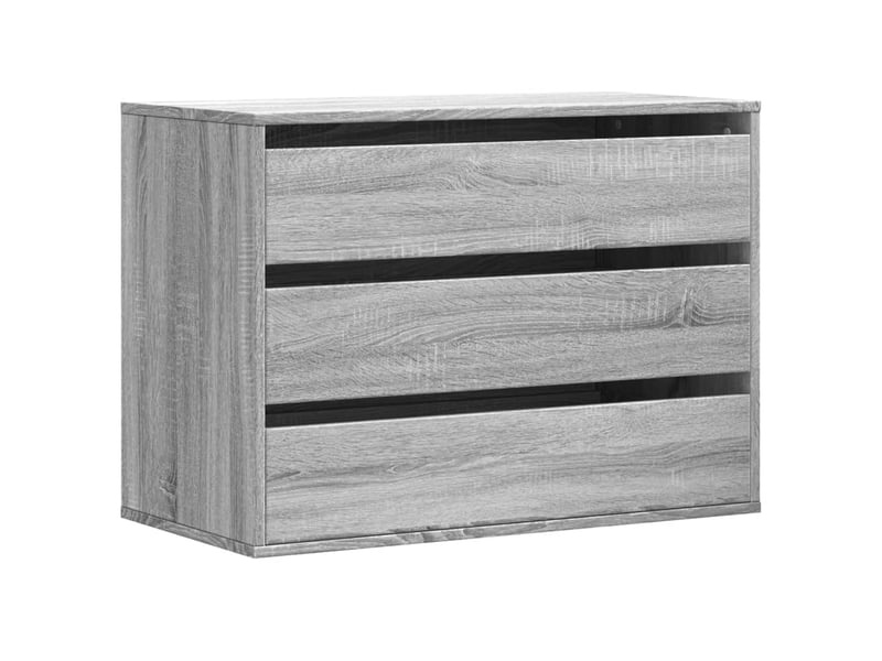  Commode chambre adulte, commode d'angle sonoma gris 80x41x58 cm bois d'ingénierie  - Conforama A