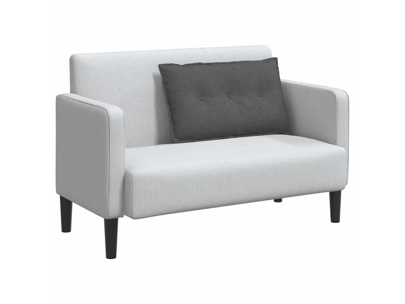Coussin de dos, coussin de dossier gris foncé 80 x 50 cm tissu en velours côtelé cf54732 - Conforama C