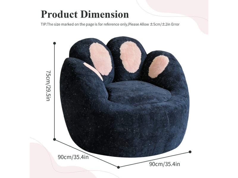  Fauteuil lounge sculptural aux courbes arrondies, design moderne et original  - Conforama C
