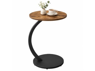 Table basse rond(e) coloris bicolore <strong>CHICFURN</strong> <strong></strong> - 40 cmx40 cm
