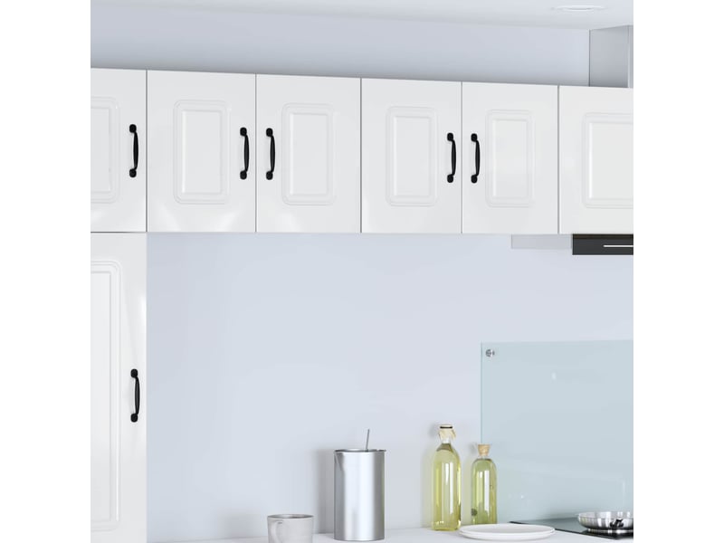 Meuble mural de cuisine | armoire de cuisine blanc brillant 60x31x40cm shl2610 - Conforama B