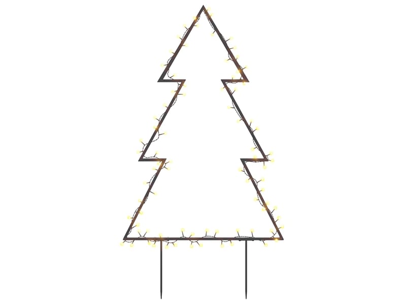  Décoration lumineuse arbre de noël avec piquets 80 led 60 cm  - Conforama A