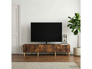 Meuble tv coloris marron 147 cm <strong></strong>  <strong></strong>