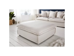Pouf / repose pied <strong>PRICE FACTORY</strong> <strong></strong> blanc