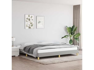 Lit 2 places 200x200 cm coloris gris