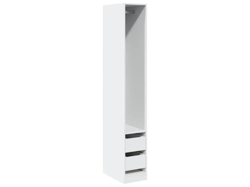  Garde-robe chambre, armoire de rangement blanc 30x50x200 cm bois d'ingénierie  - Conforama A