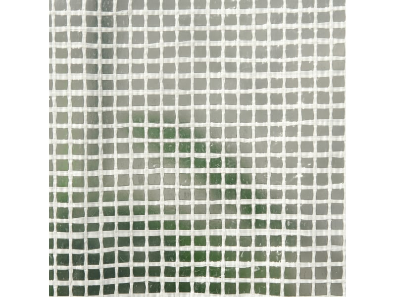 Serre de jardin adossée 200 x 100 x 215 cm – blanche – portes et fenêtres enroulables avec protection uv - Conforama E