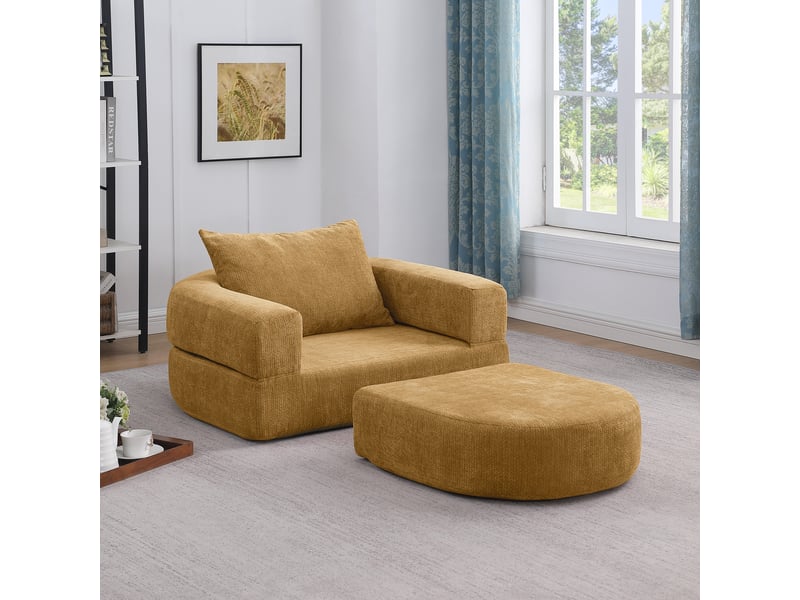 Canapé convertible, canapé-lit, format compressé, pliable, mobilier pour espace de vie, pour salon et séjour - Conforama C