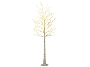 Arbre lumineux led 180 cm 180 leds blanc chaud, arbre artificiel de cerisier en fleurs, ip44, intérieur extérieur, blanc