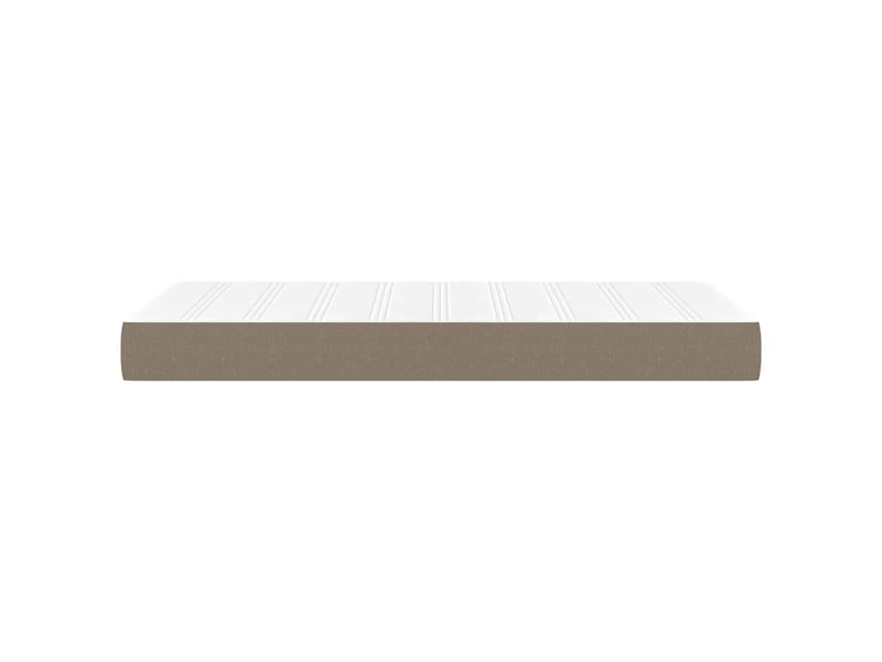  Matelas de lit à ressorts ensachés fermeté moyenne taupe 100x200x20 cm tissu  - Conforama D