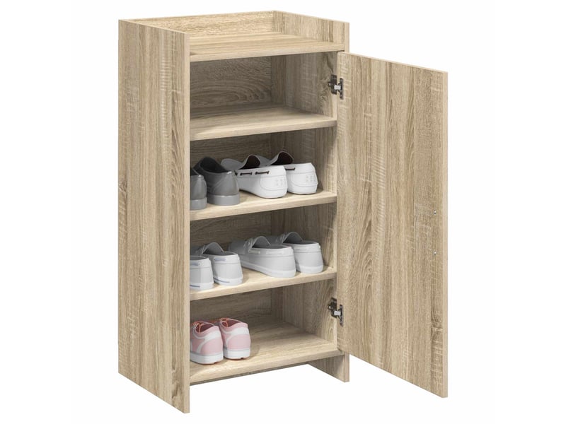  Meuble à chaussure, cabinet à chaussures avec stockage chêne sonoma 48x36x92 cm shl4249  - Conforama C