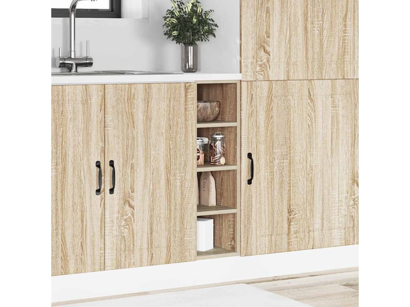  Armoire de cuisine, armoire basse riga chêne sonoma 20x44,5x81,5cm  - Conforama C