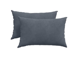 Lot de 2 coussins de canapé, coussins décoratifs gris foncé 60 x 40 cm cf59093