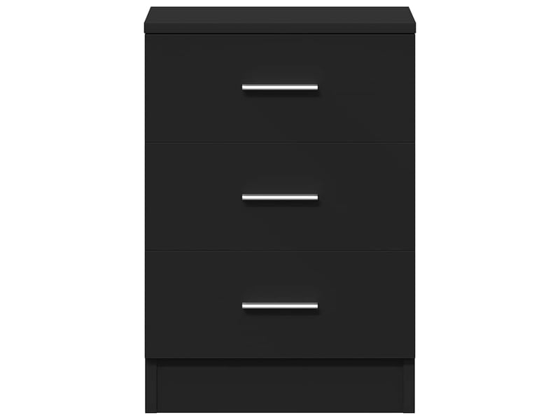  Table de chevet - cabinet de chevet - table de nuit noir 38 x 35 x 56 cm bois d'ingénierie  - Conforama E
