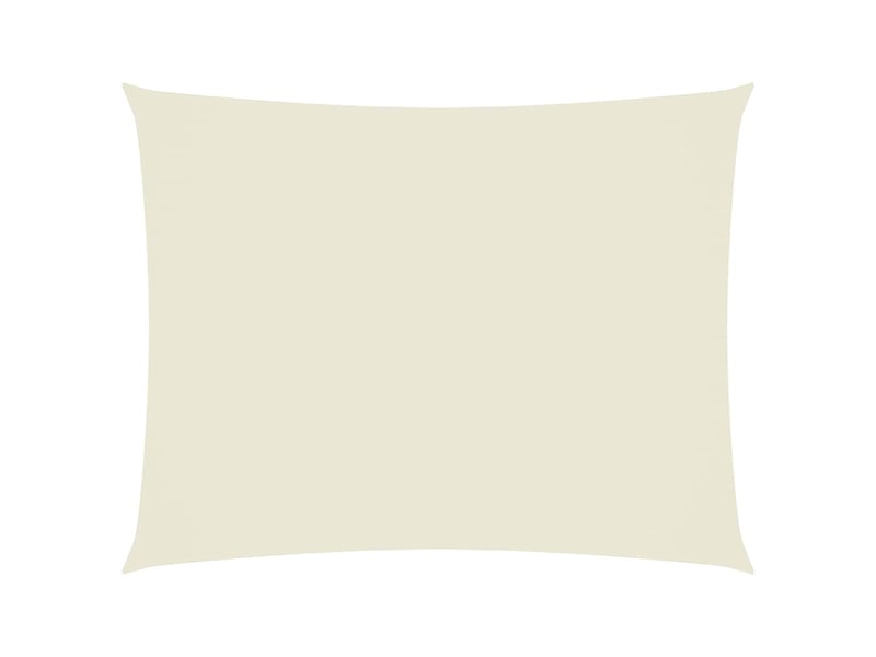  Voile de parasol - voile d'ombrage tissu oxford rectangulaire 3,5x5 m crème  - Conforama A