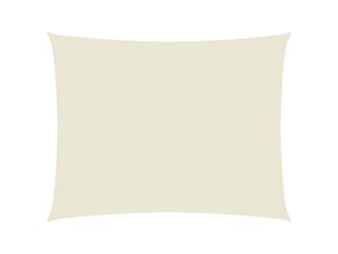 Voile de parasol - voile d'ombrage tissu oxford rectangulaire 3,5x5 m crème