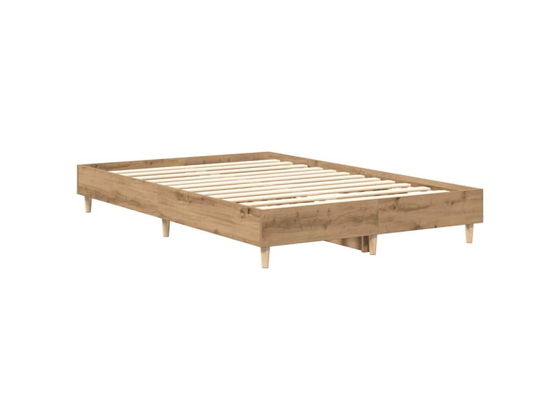  Lit double- lit adulte -  cadre de lit sans matelas chêne artisanal 120x190 cm  - Conforama C