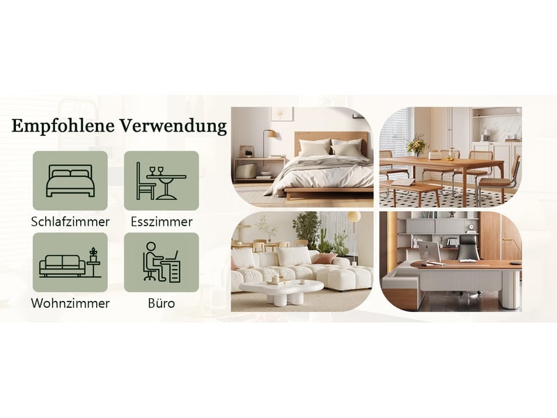  Lot de 2 chaises de salle à manger à dossier haut matelassé  - piètement métal, simili cuir blanc et argent  - Conforama E