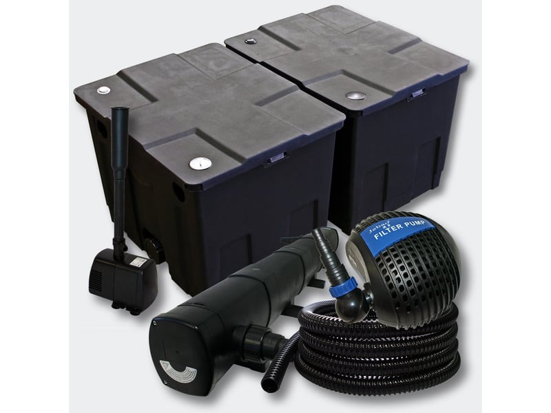  Kit filtration de bassin bio filtre 60 000l uvc 72 watts pompe fontaine 4216516  - Conforama A