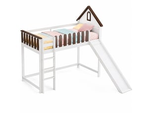 Lit mezzanine 90x200 cm STILVORA   coloris blanc