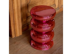 Pouf / repose pied <strong>PARIS PRIX</strong> <strong></strong> rose