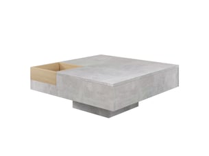 Table basse carré(e) coloris bicolore LPOSPI - 72 cmx72 cm