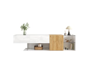 Meuble tv coloris bicolore 180 cm <strong>OOIILLEE</strong>  <strong>Luxe haut de gamme</strong>