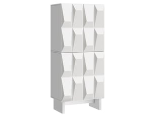 Meuble à chaussures 8 paire(s)  <strong>PANGIVO</strong>  <strong></strong> coloris blanc