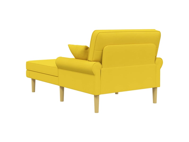  Vidaxl méridienne jaune clair tissu  - Conforama E