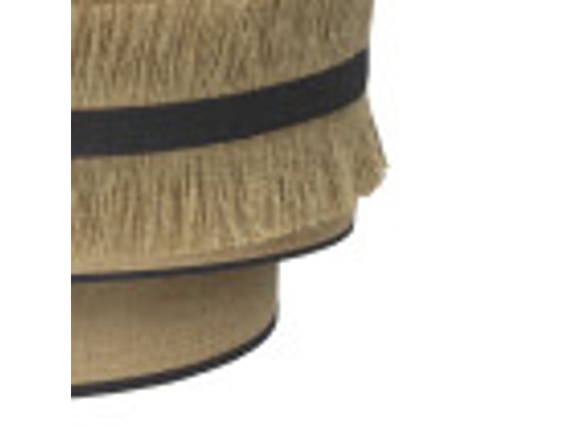  Applique murale fabrilamp natalia toile de jute noir e27 17 x 30 x 15 cm 188561009 - Conforama D