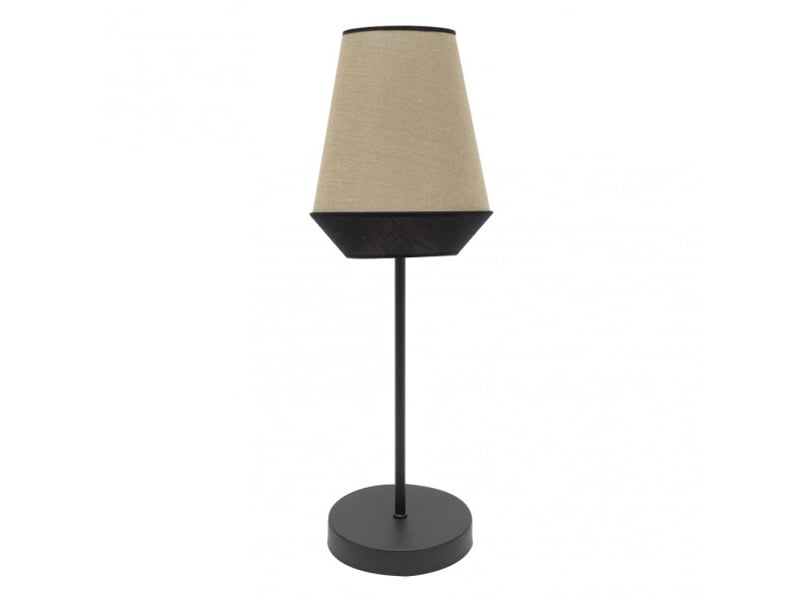  Lampe à poser fabrilamp campana toile de jutenoir 1 x e27 74 x 25 x 25 cm 173971109 - Conforama A