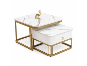 Table basse  coloris blanc VLIVRA 