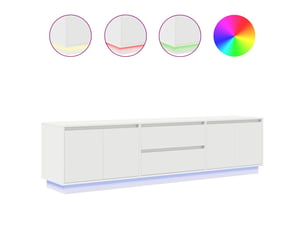 Meuble tv coloris blanc 193.5 cm <strong></strong>  <strong></strong>