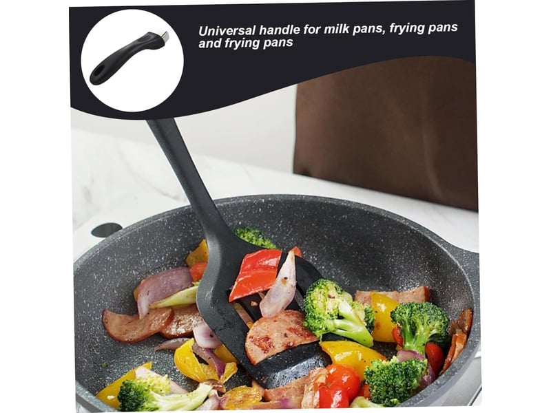 Remplacement des poignées de casserole, poignée de poêle antidérapante et anti-brûlure 6.4 pouces avec vis, plastique et acier inoxydable none - Conforama D