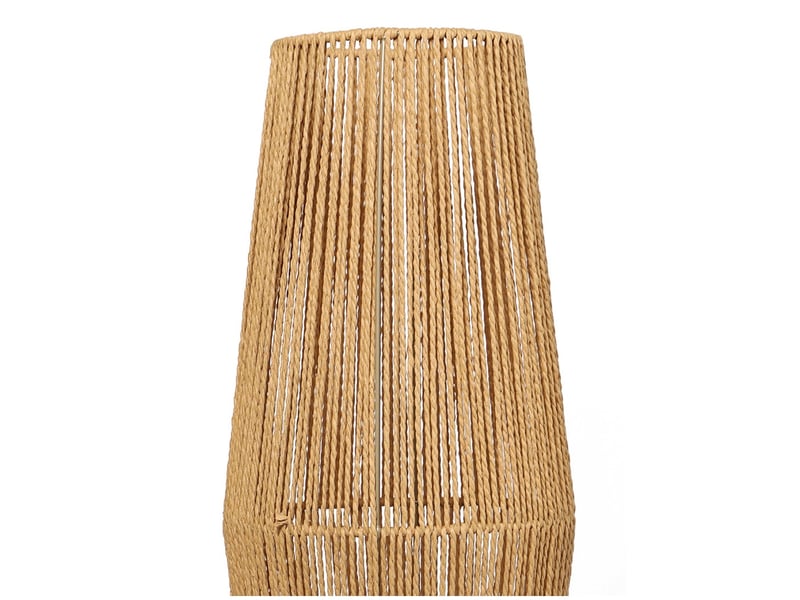 Lampe leandra en corde avec trepied en bois lampe à poser lampe de chevet lampe de bureau lampe lecture d25cm x h88cm LFN55407 - Conforama D