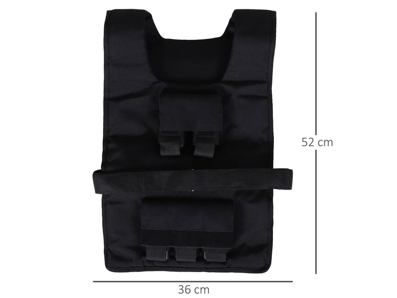  Veste lesté 30 kg 36x52 cm réglable métal noir  - Conforama D