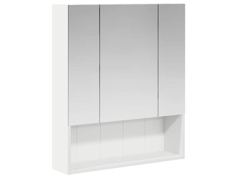 Armoire miroir salle de bain, meuble de rangement blanc 60x14.5x70 cm shl4171 - Conforama A